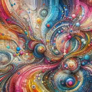 colorful abstract art poster with geometric shapes (11)